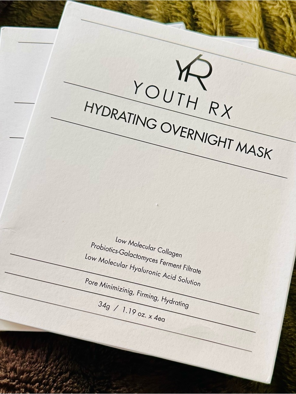 Youth Rx Hydrating Overnight Mask x 4